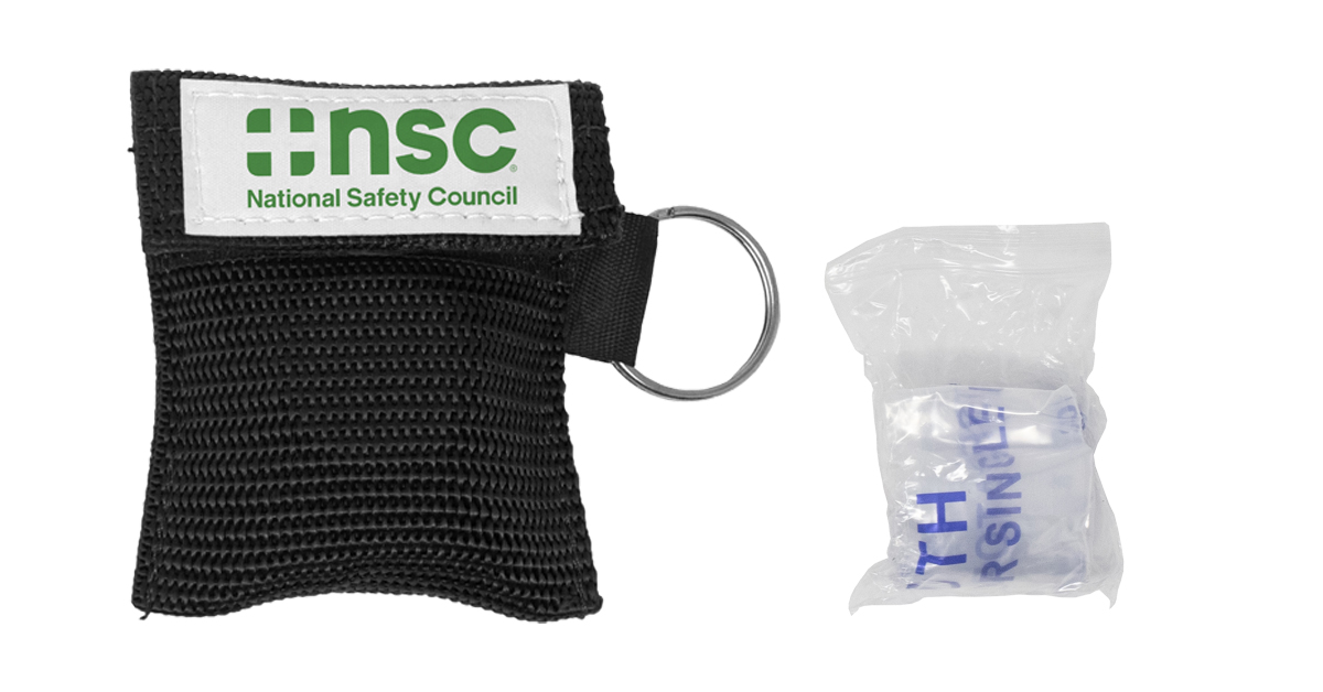 CPR Barrier Keychain With Gloves