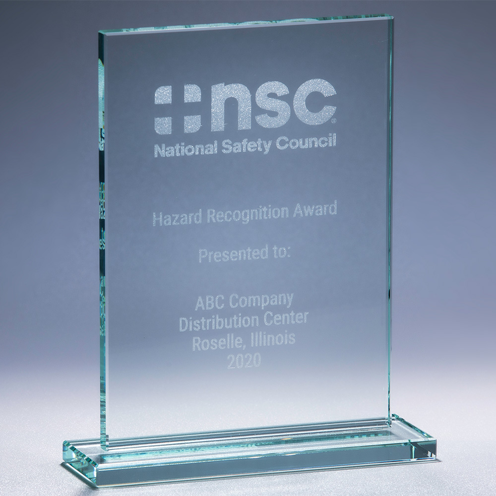 Corp Hazard Rec Award Crystal