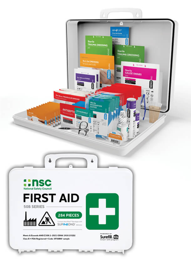 First Aid Kit B Portable - ANSI 2021 - National Safety Council Shop