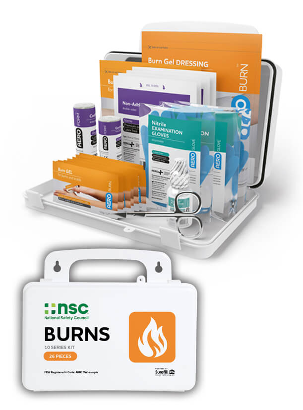 First Aid Burn Kit - Portable